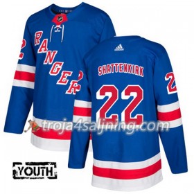 New York Rangers tröja Kevin Shattenkirk 22 Adidas 2017-2018 Blå Authentic - NHL Tröjor Barn